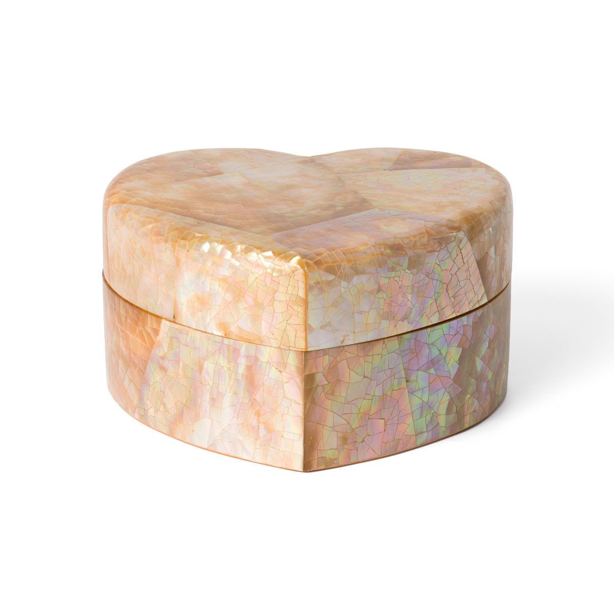 Heart Pearl Oyster Box Blush