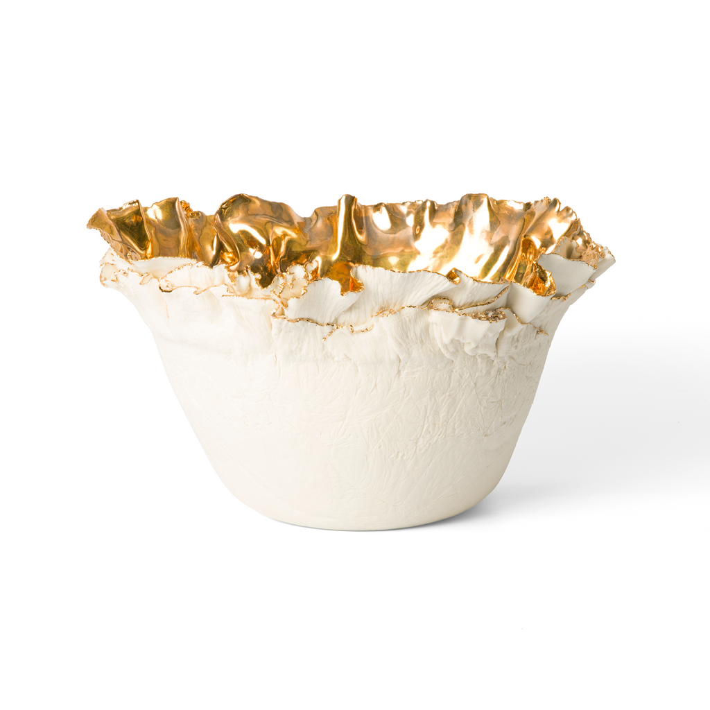 Parmelia Gold Porcelain Bowl