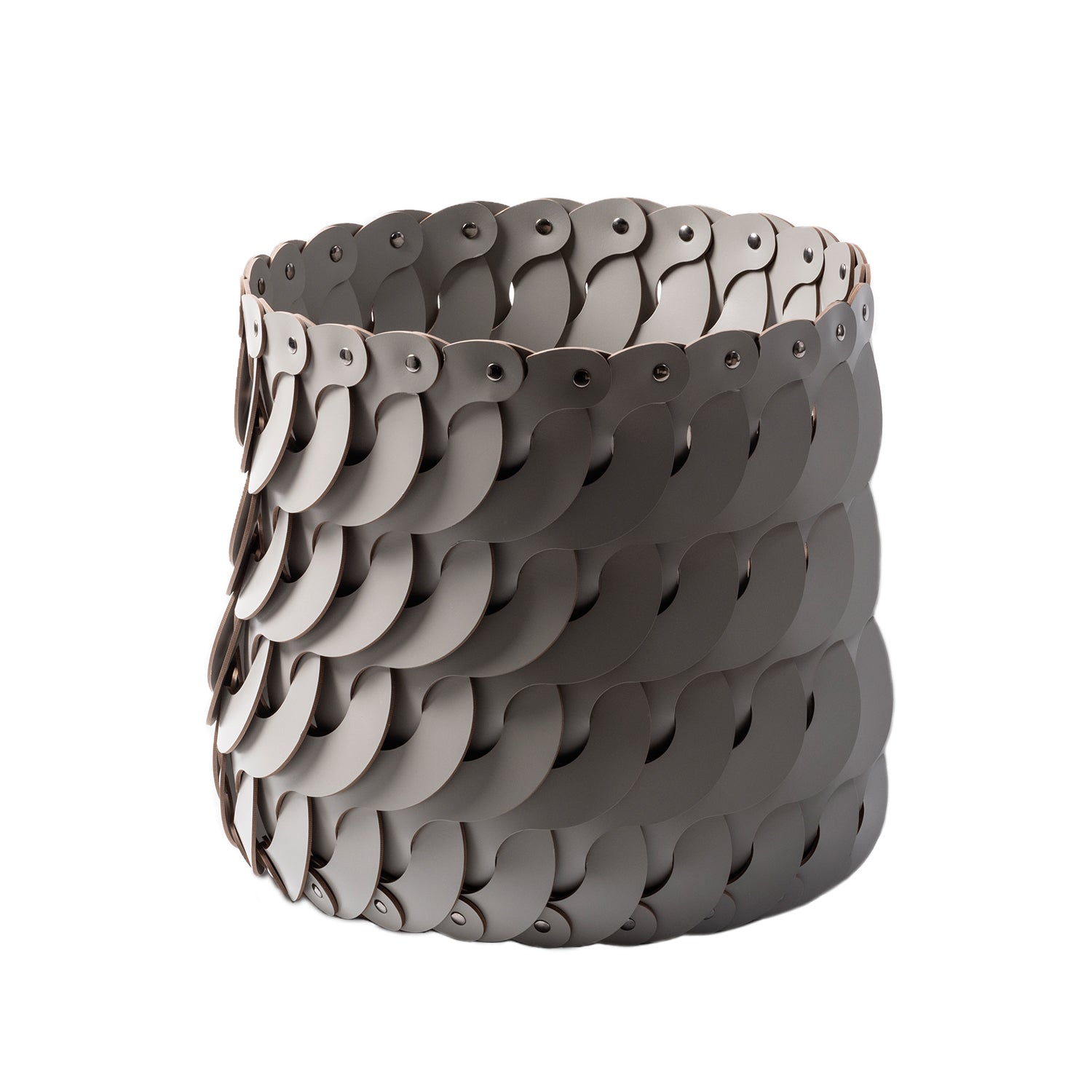 Audrey Leather Basket Tall