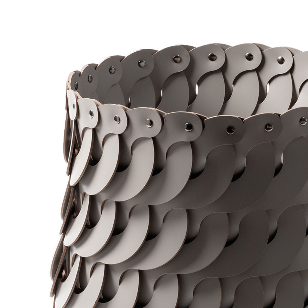 Audrey Leather Basket Tall