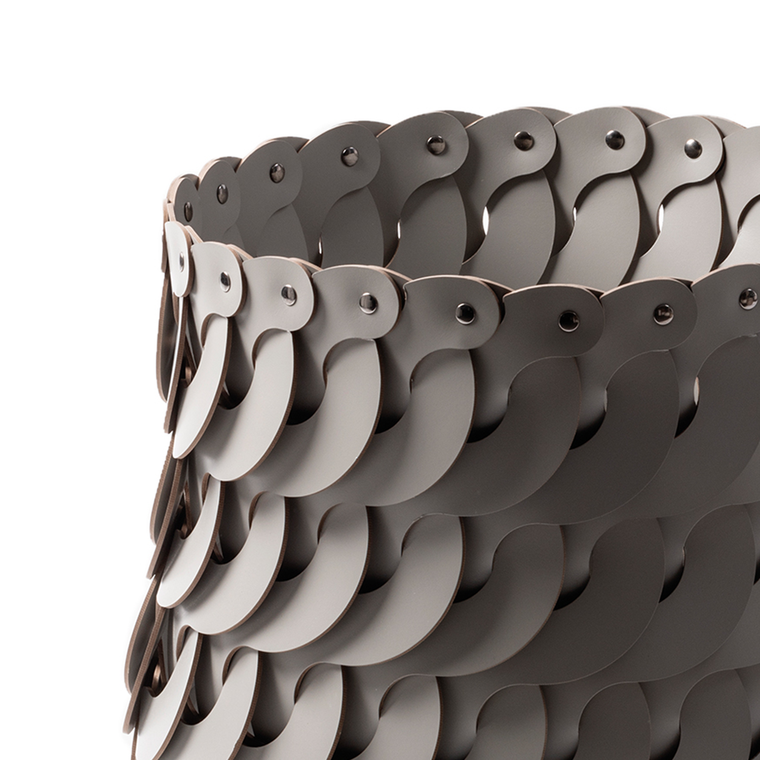 Audrey Leather Basket Tall