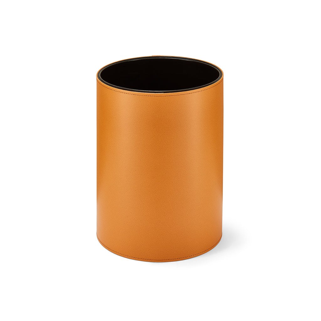 Auri Apricot Leather Bin