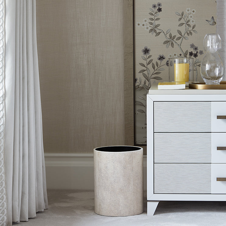 Belmont Round Shagreen Bin