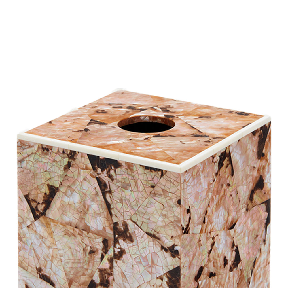 Brown Lip Shell Tissue Box Cover