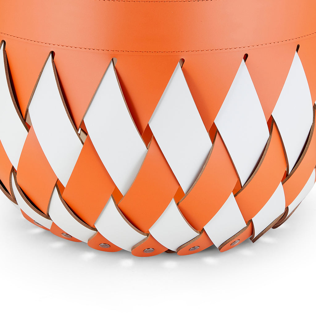 Canaria White / Mango Leather Basket