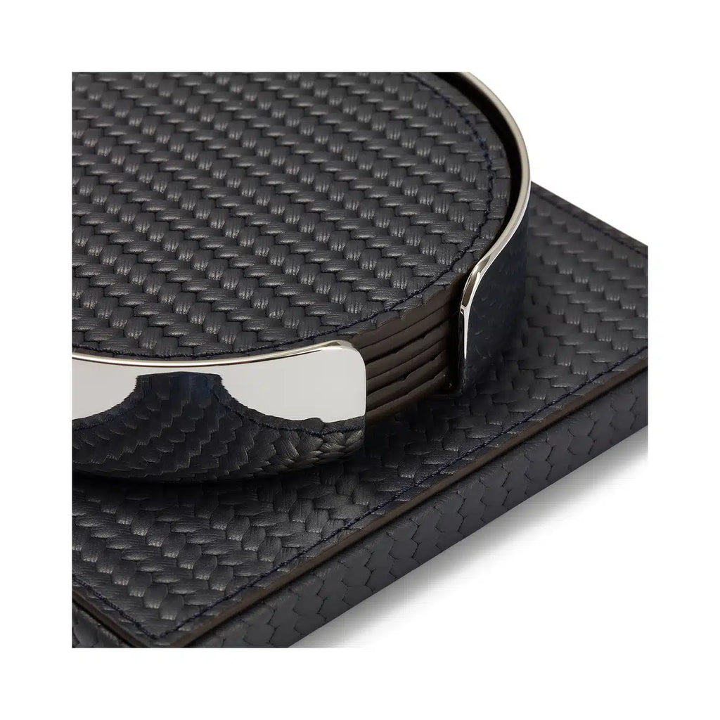 Set of 6 Coasters Navy