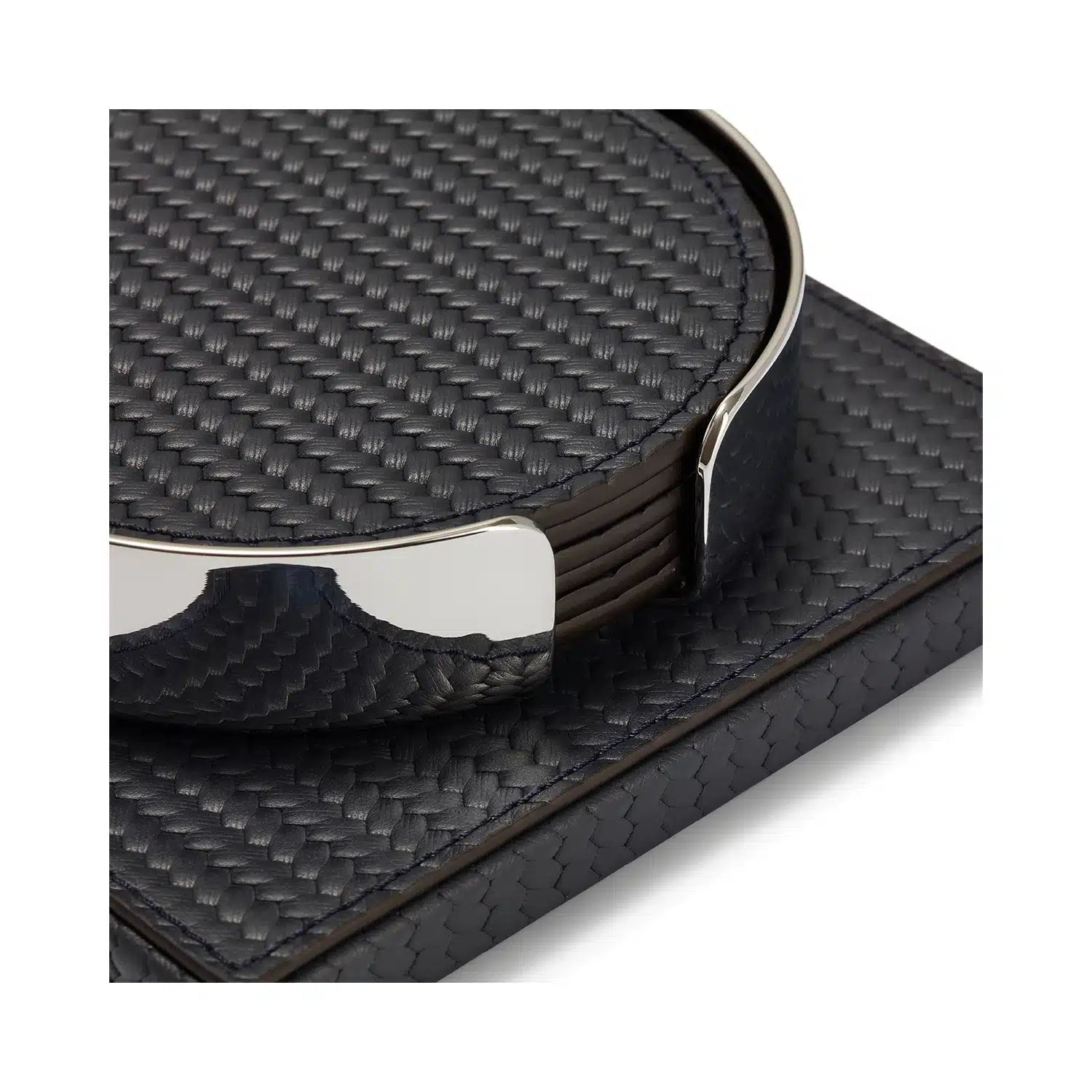 Set of 6 Coasters Navy