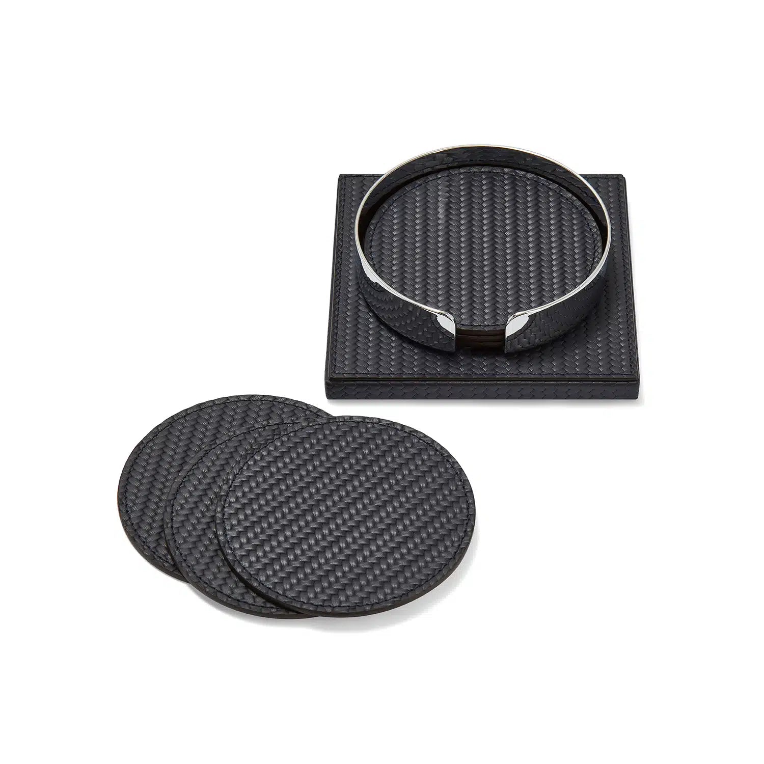 Set of 6 Coasters Navy