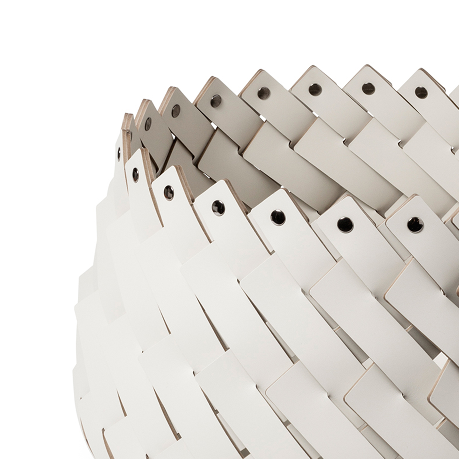 Cora Cream Leather Basket