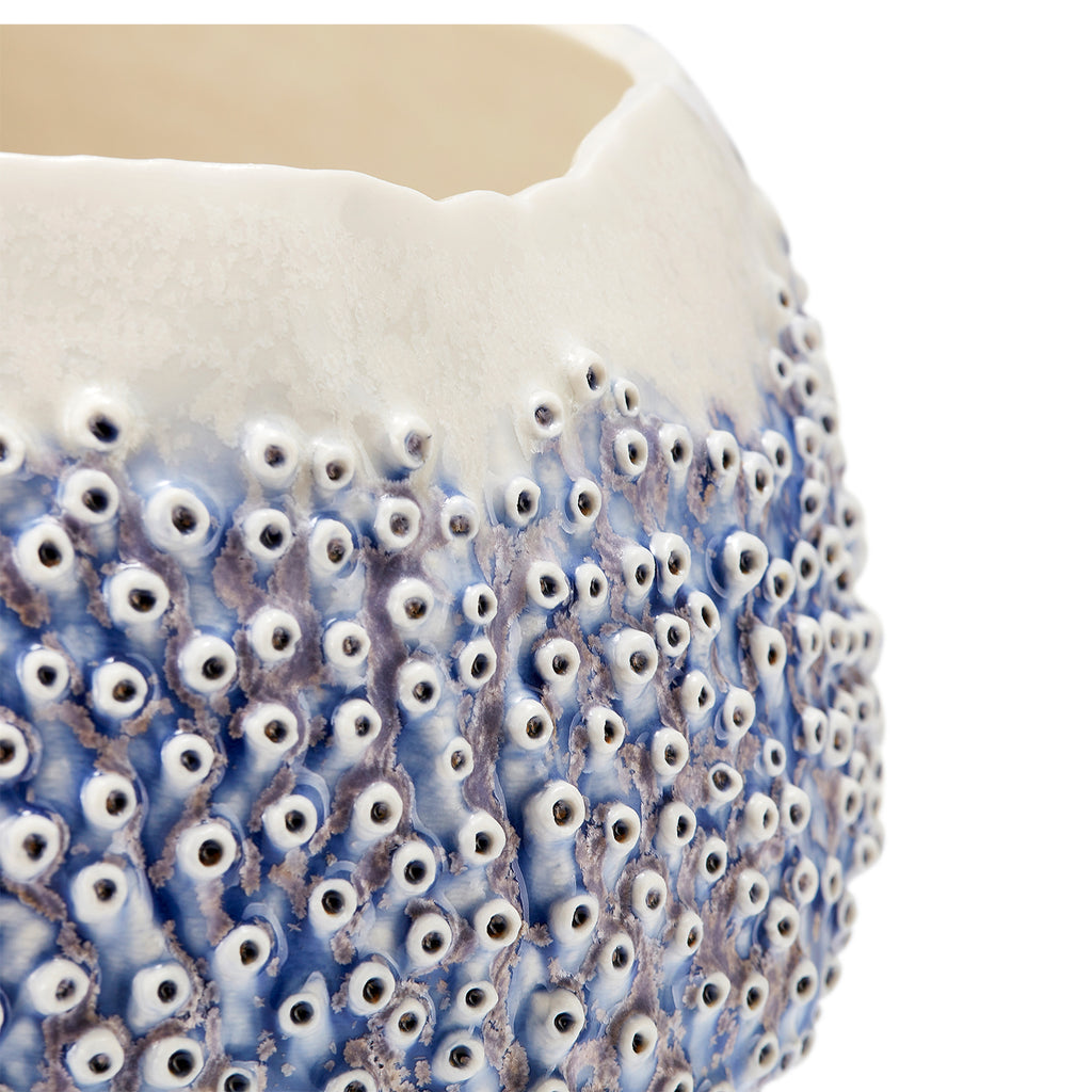 Coral Blue/ Violet Porcelain Bowl