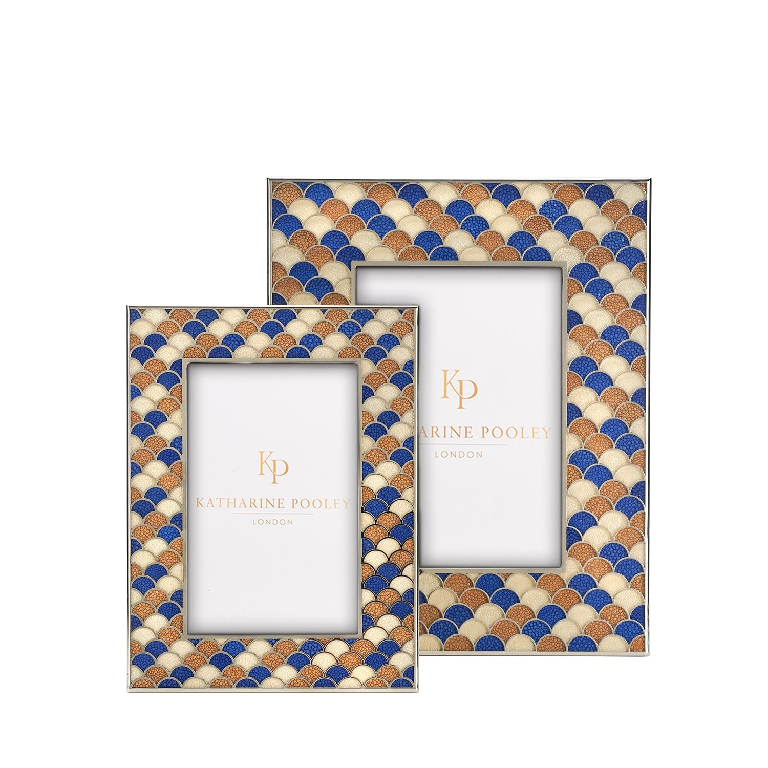 Cove Multi Shagreen Blue Photo Frame