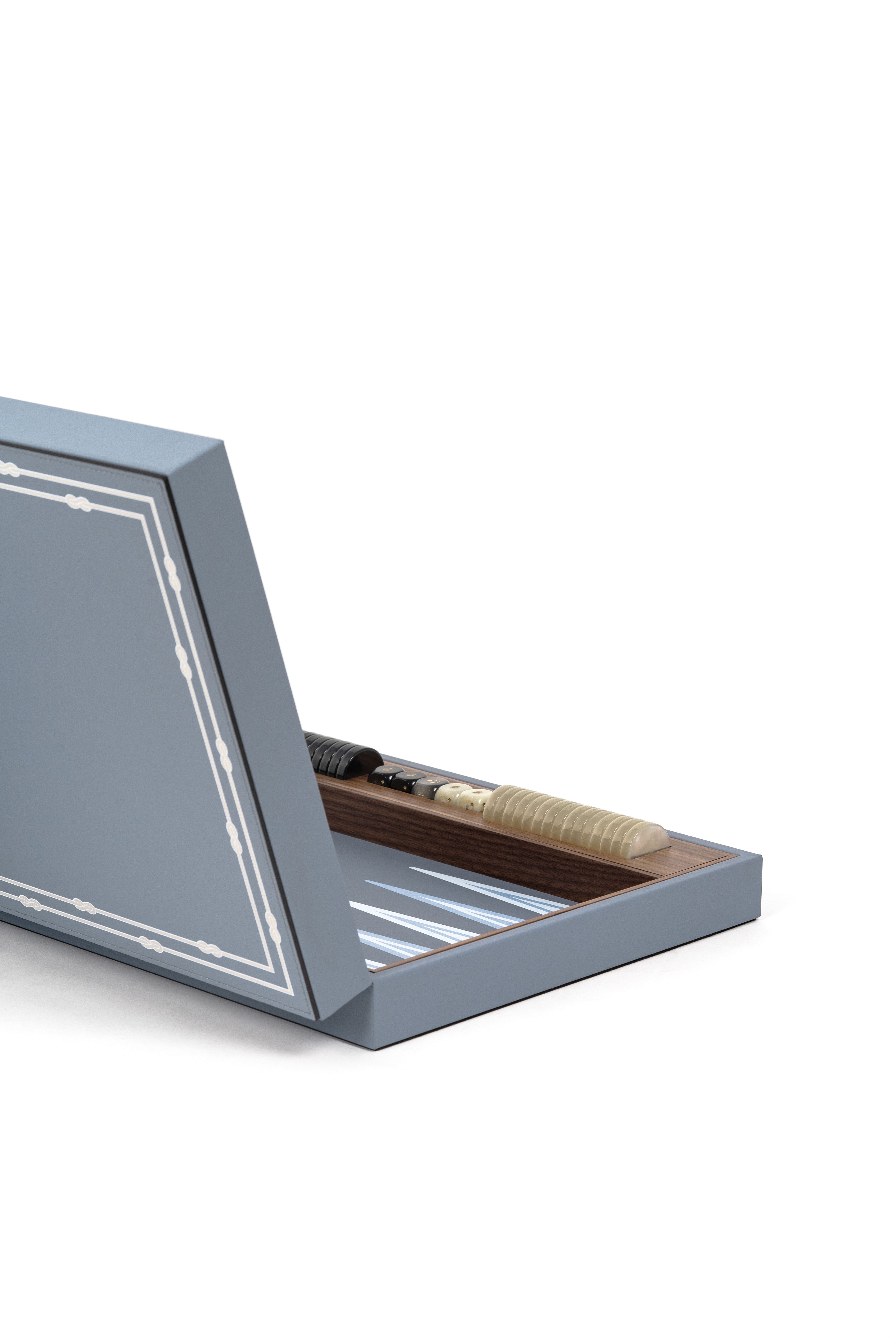 Backgammon Board in Arctic Blue