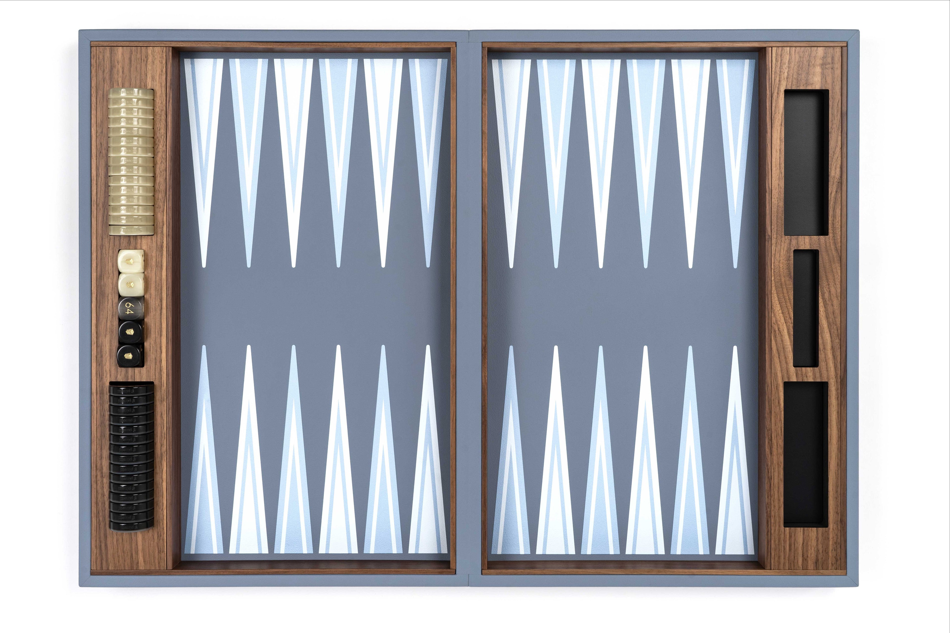 Backgammon Board in Arctic Blue