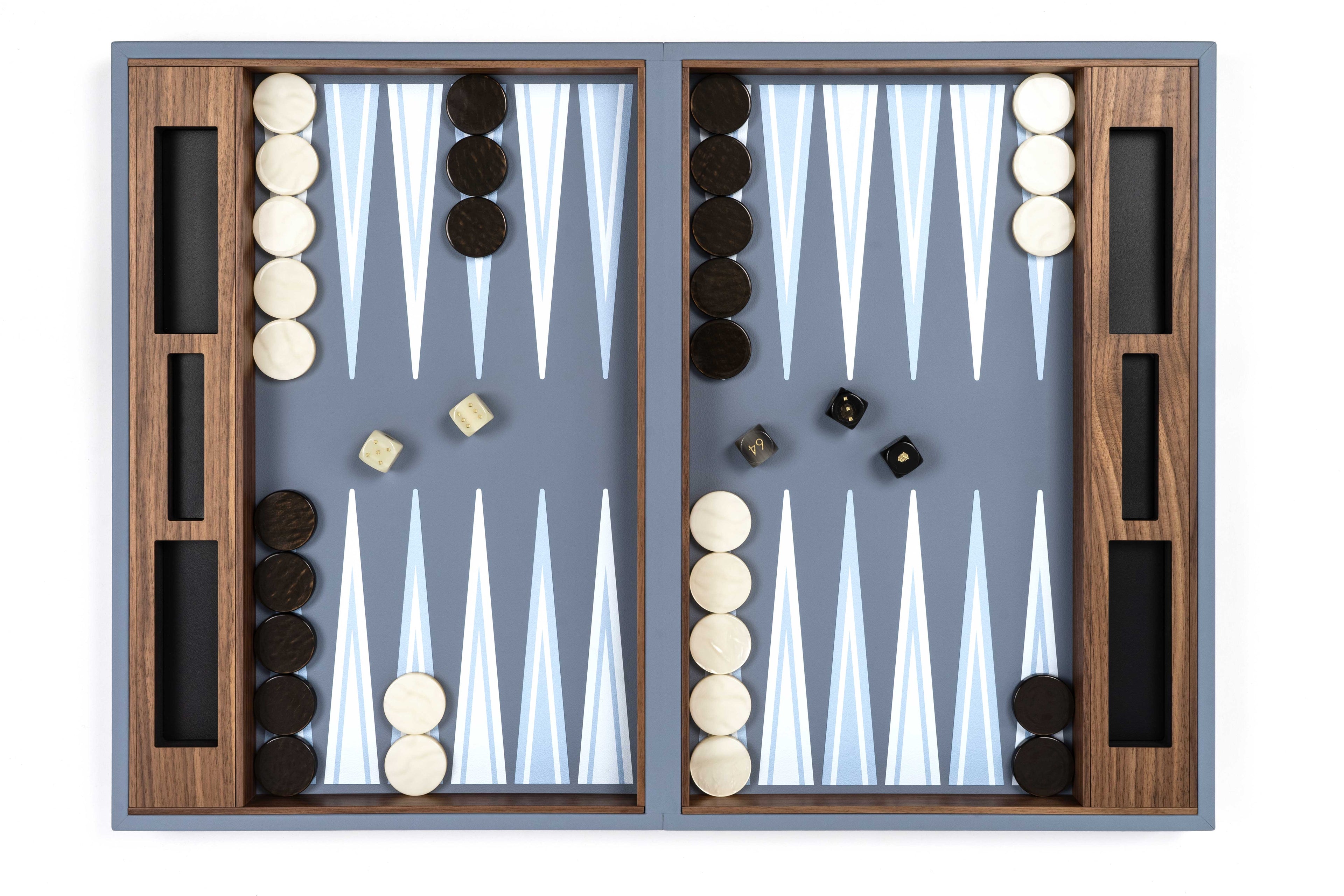 Backgammon Board in Arctic Blue