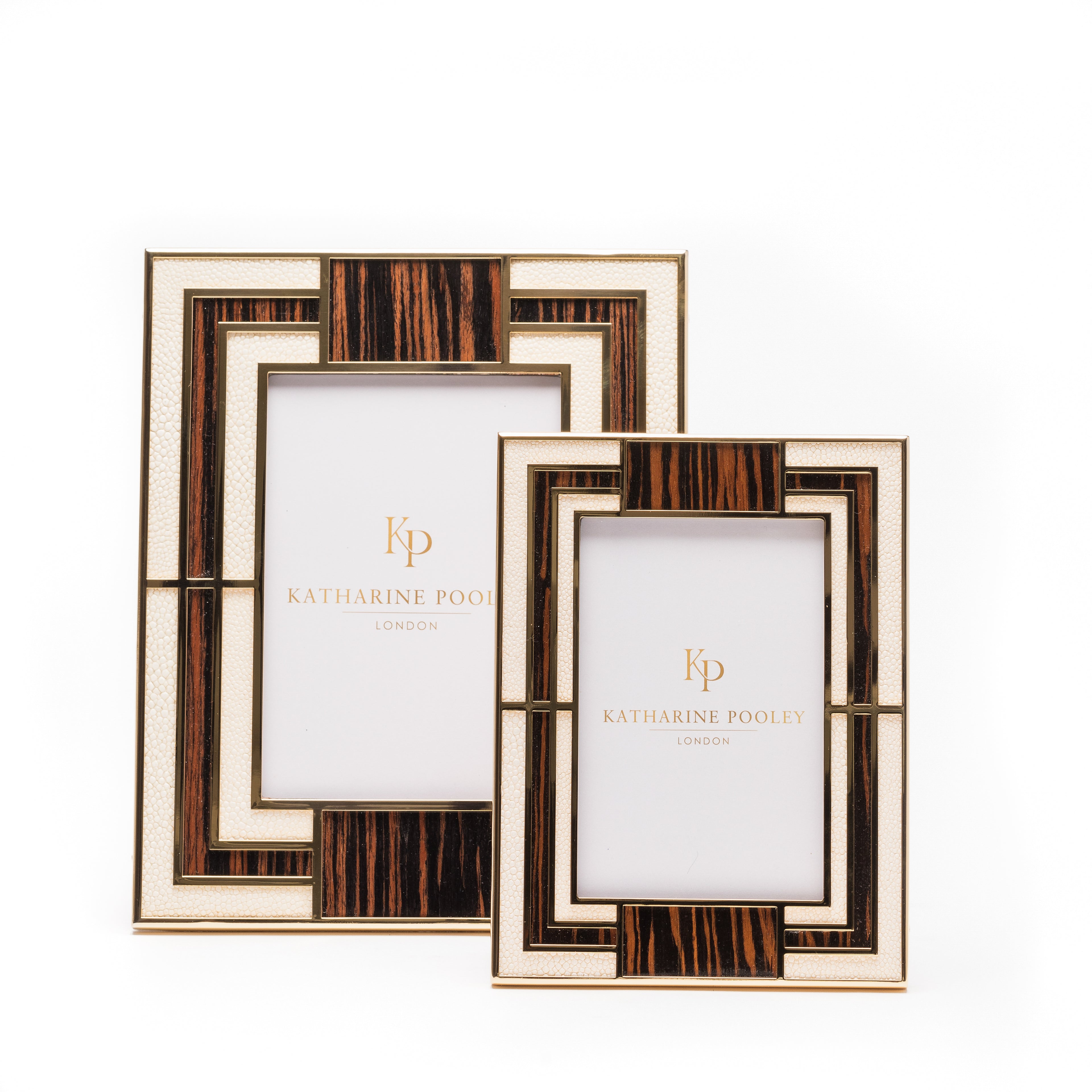 Deco Cream Macassar Shagreen Photo Frame