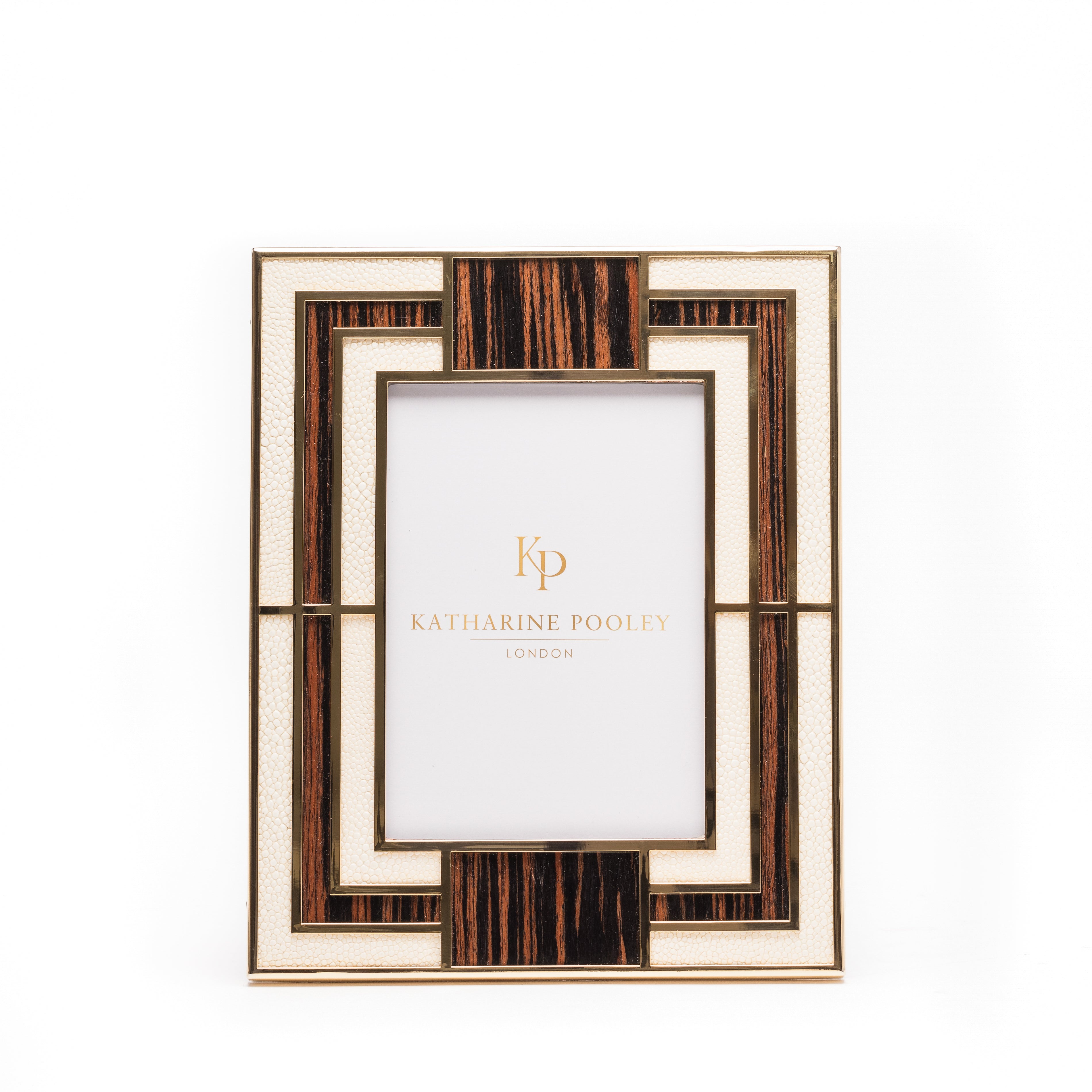 Deco Cream Macassar Shagreen Photo Frame