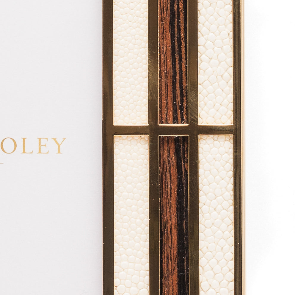 Deco Cream Macassar Shagreen Photo Frame