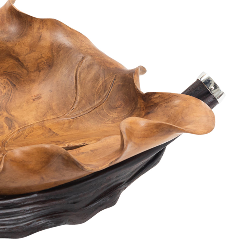 Dragonfly Teak Bowl