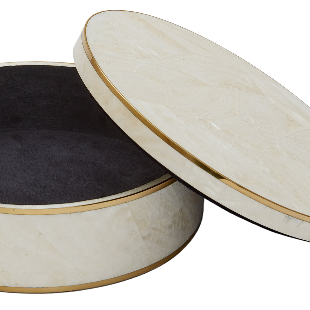 Elissa Cream Shell Box