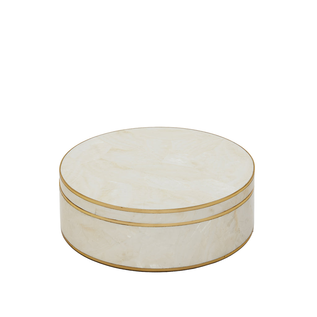 Elissa Cream Shell Box
