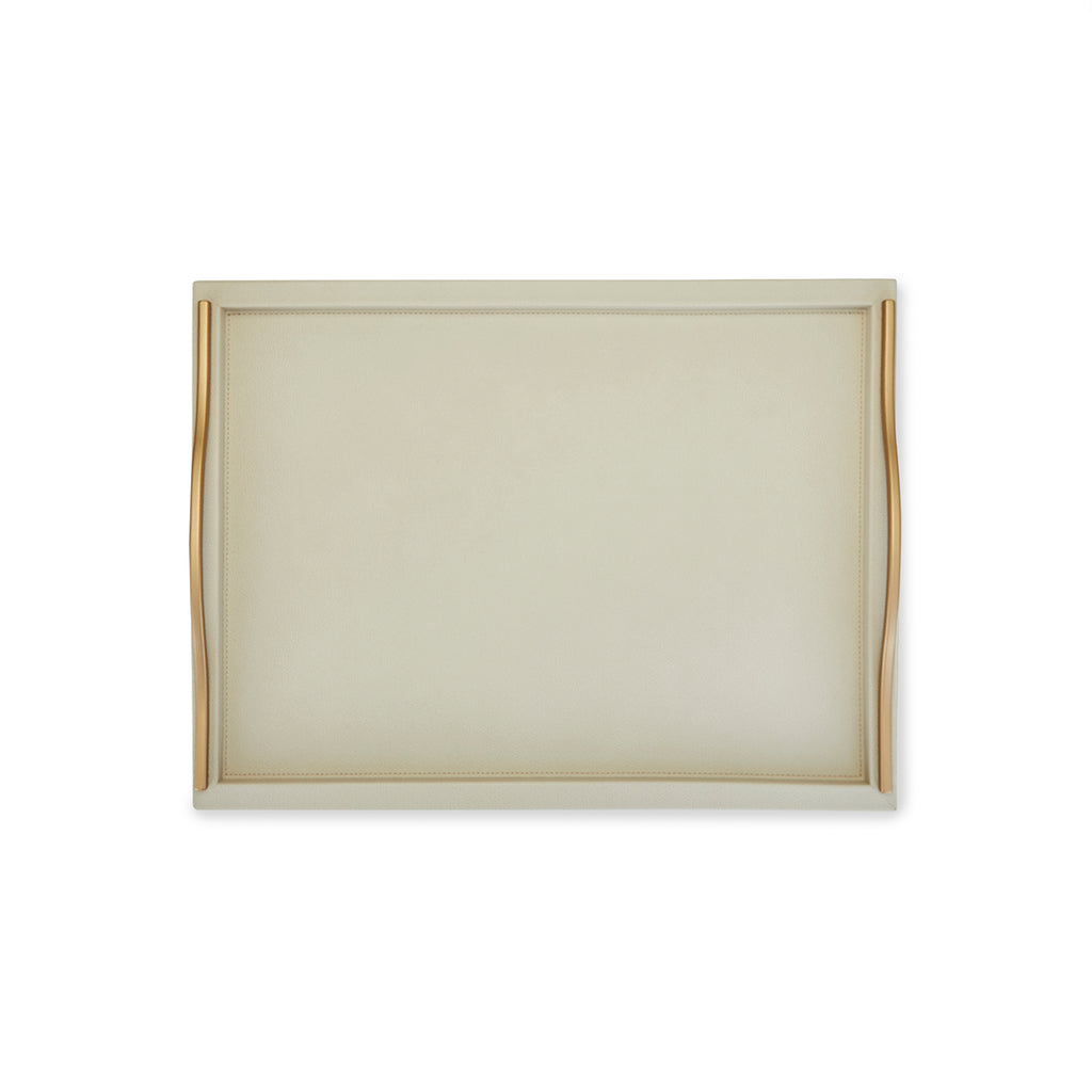 Ferdinand Ivory Leather Tray