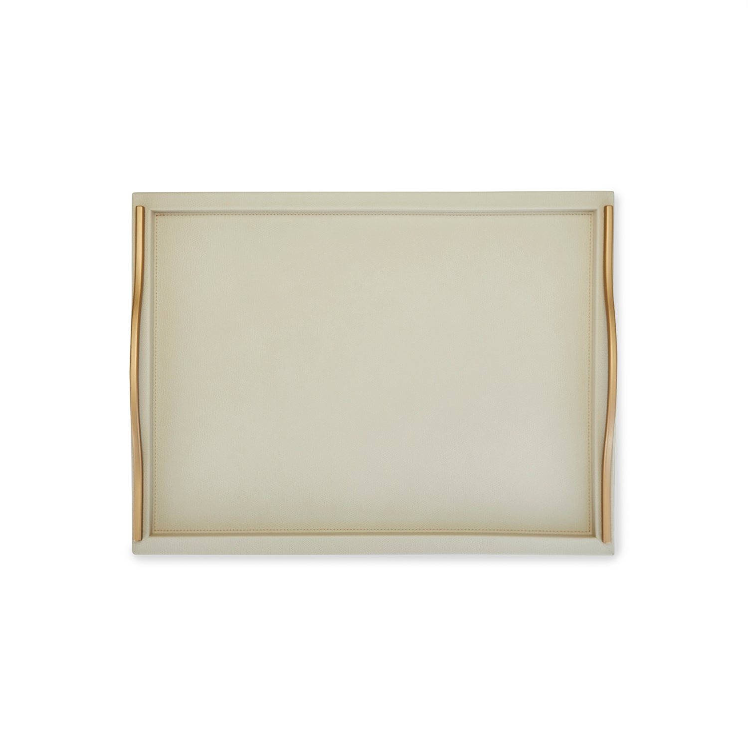 Ferdinand Ivory Leather Tray