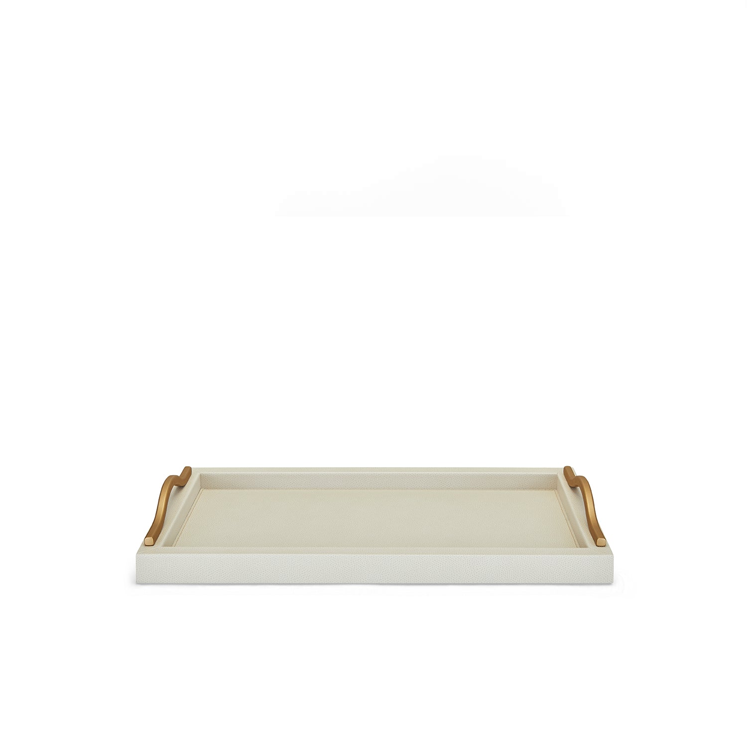Ferdinand Ivory Leather Tray