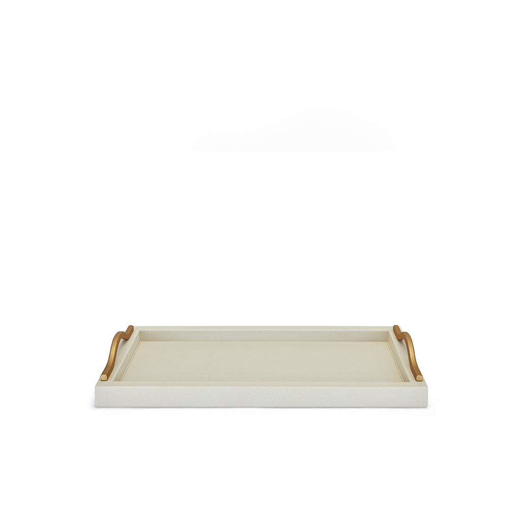 Ferdinand Ivory Leather Tray