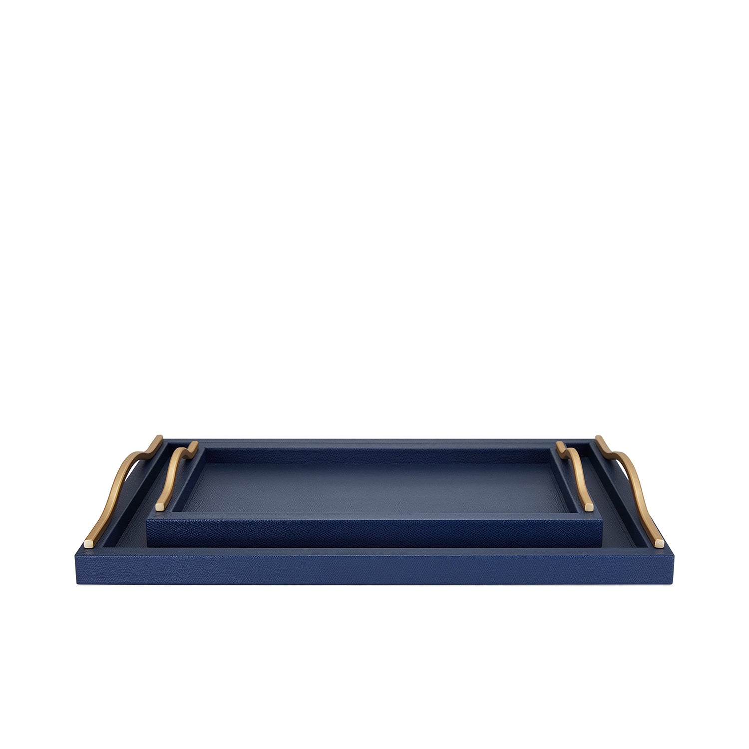 Ferdinand Navy Leather Tray