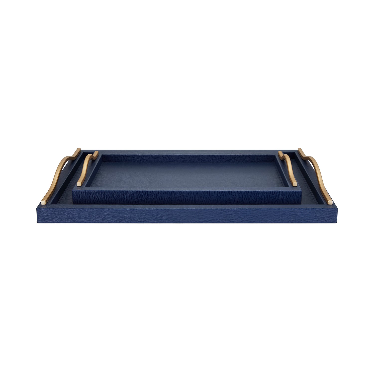 Ferdinand Navy Leather Tray