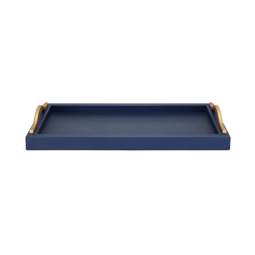 Ferdinand Navy Leather Tray