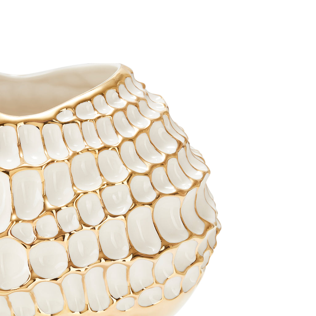 Frederica Gold Porcelain Vase