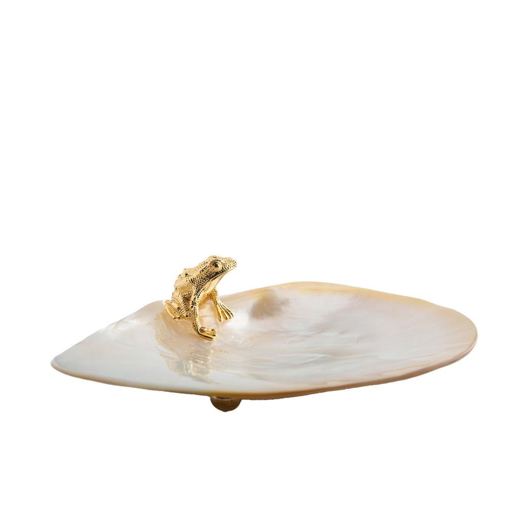 Frog Mother of Pearl Plate