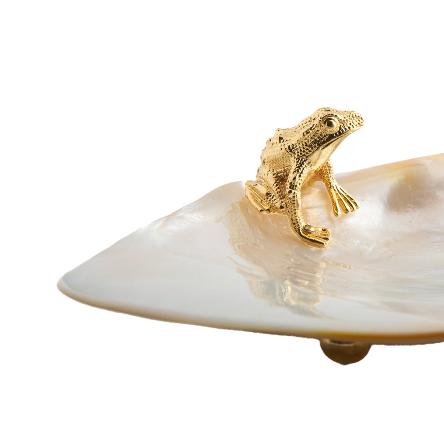 Frog Mother of Pearl Plate