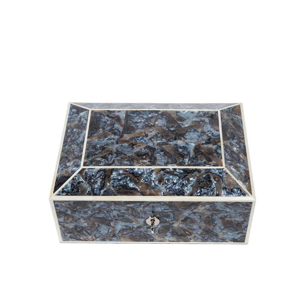 Grey Agate Shell Jewellery Box