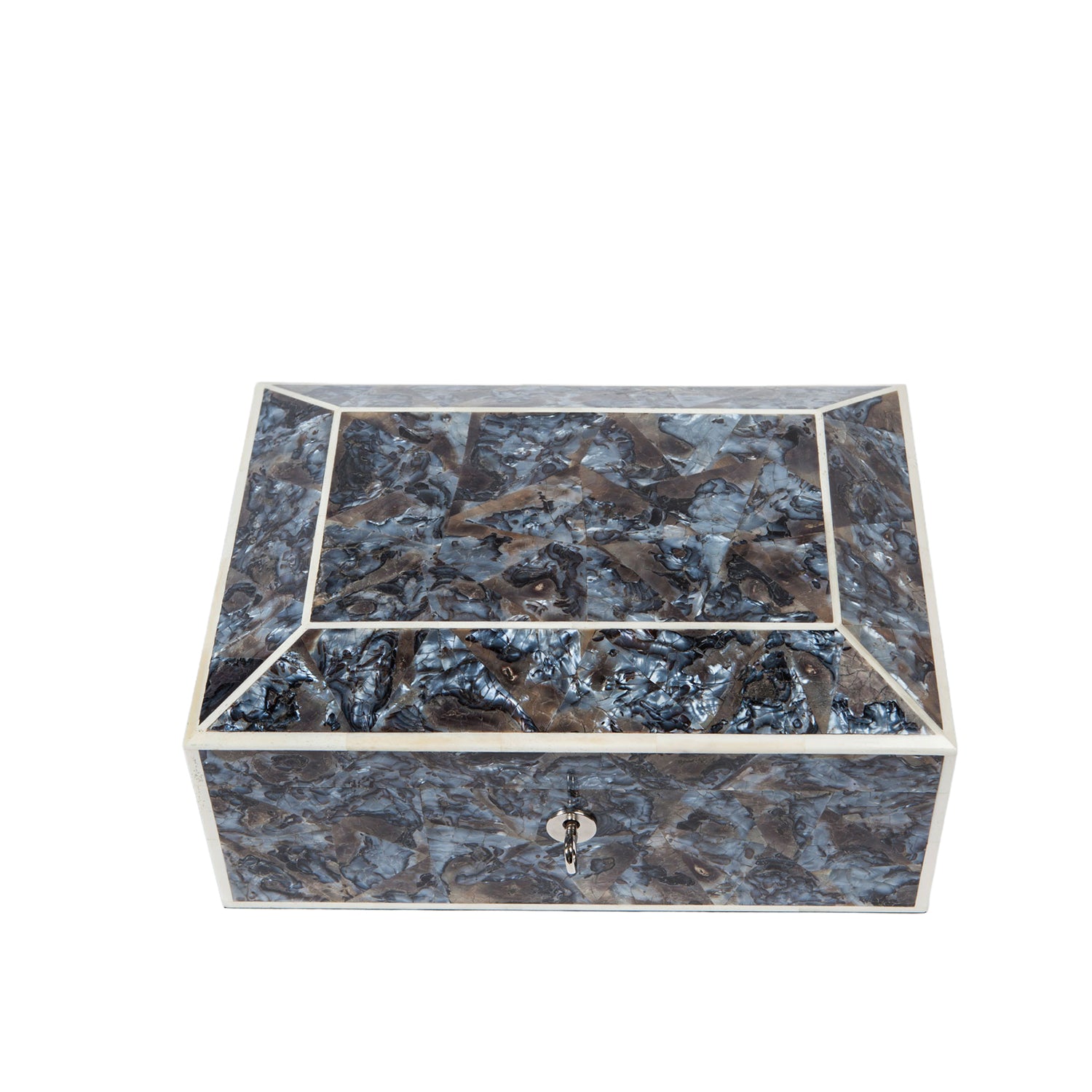 Grey Agate Shell Jewellery Box
