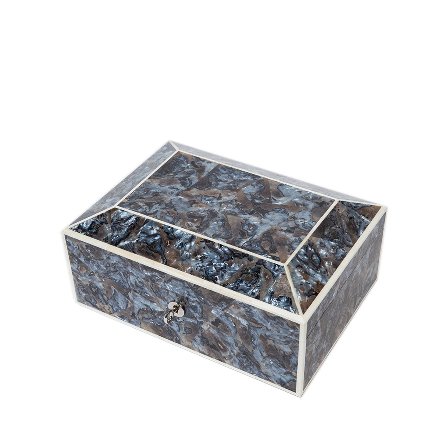 Grey Agate Shell Jewellery Box