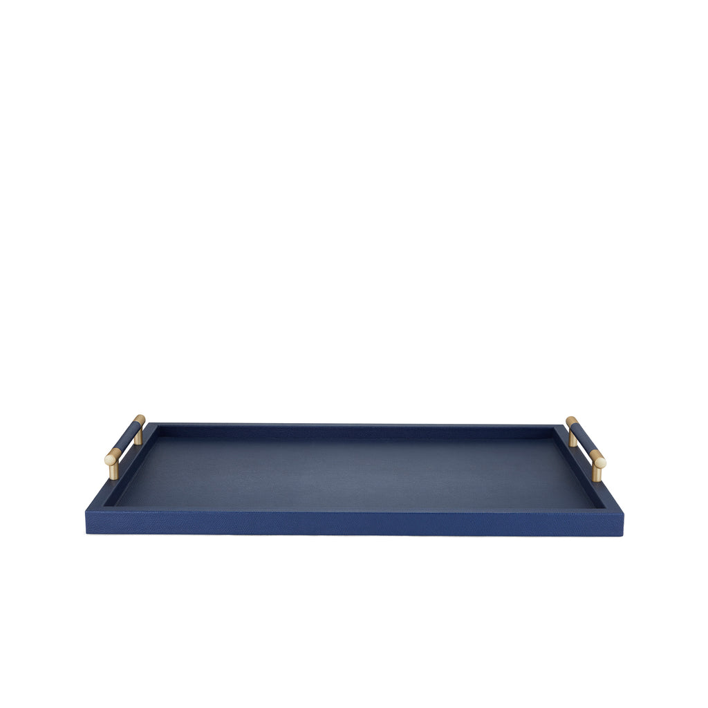 Hugo Navy Leather Tray