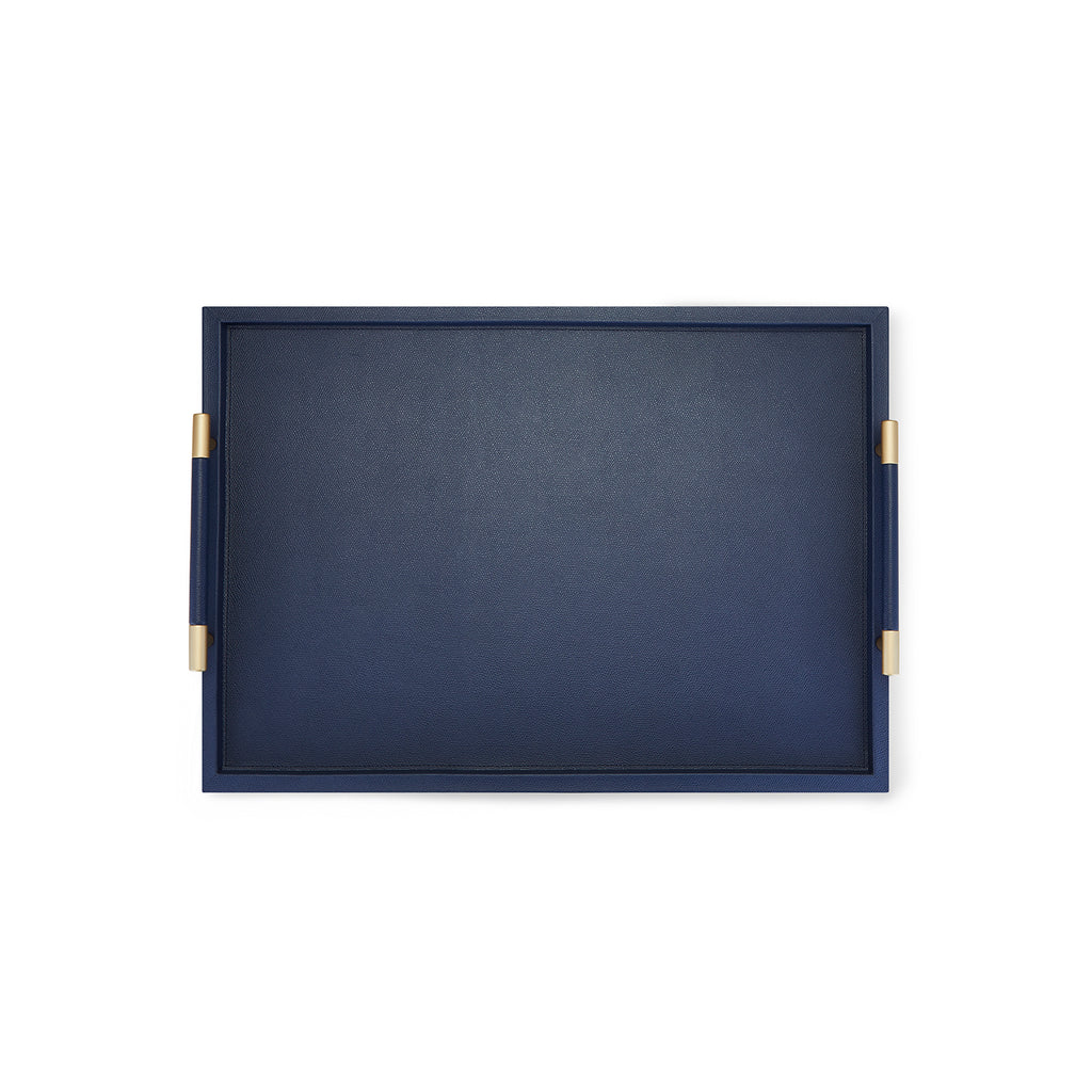 Hugo Navy Leather Tray