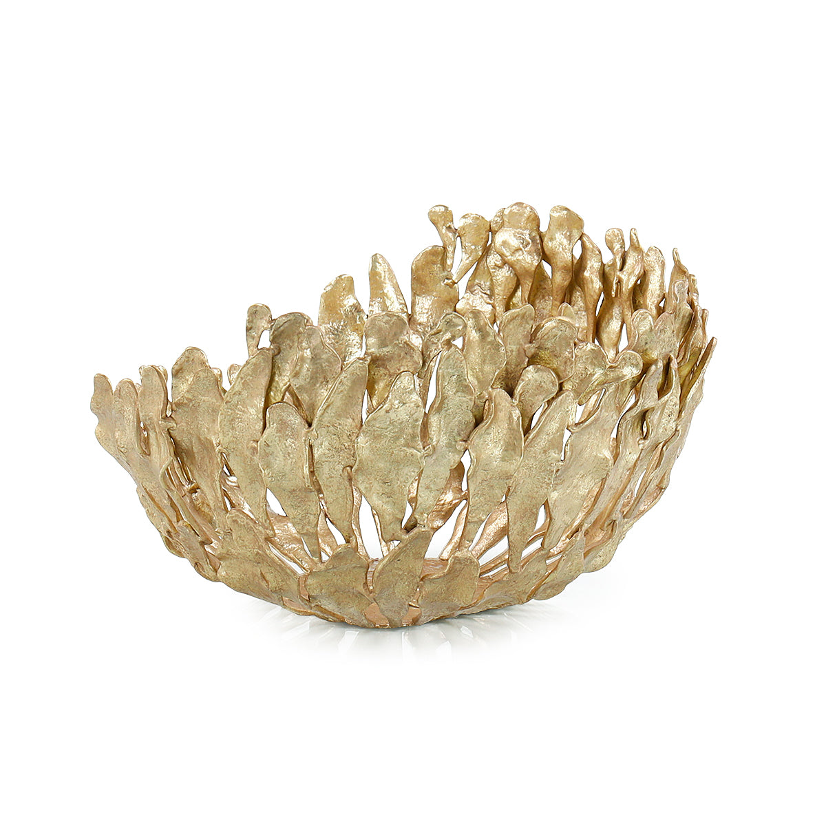 Plumes Brass Bowl