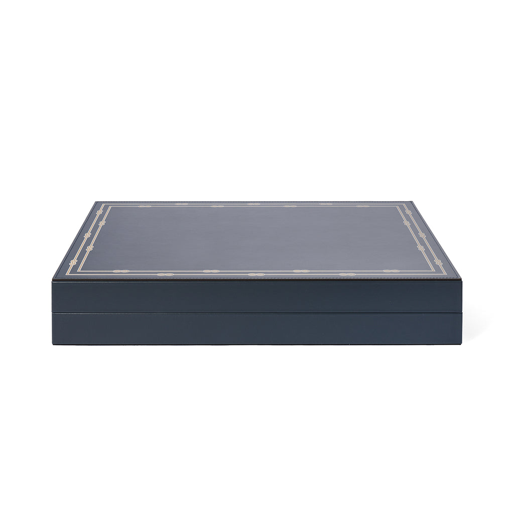Backgammon Board in Navy Blue
