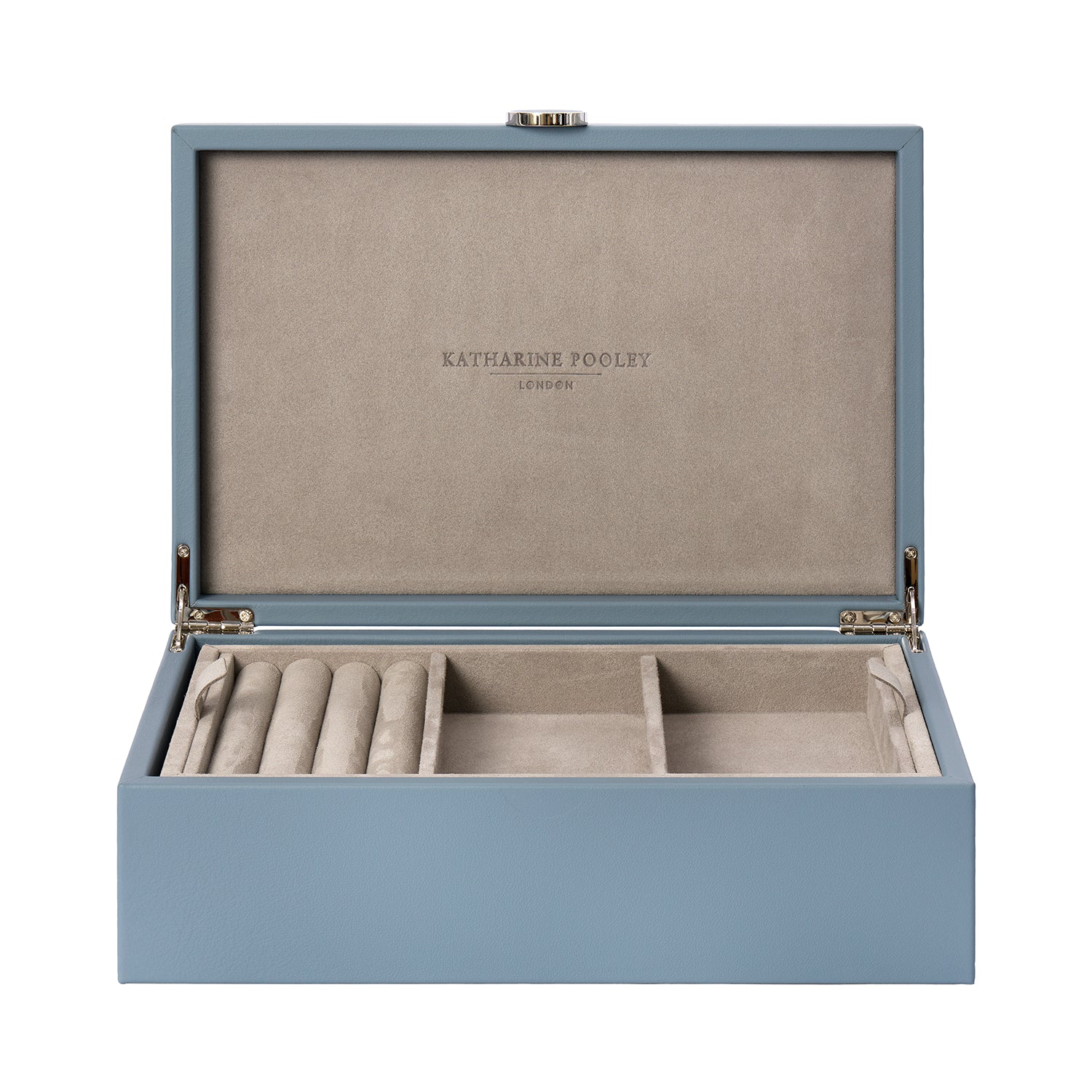 Decorative Box with Woven Print Arctic Blue