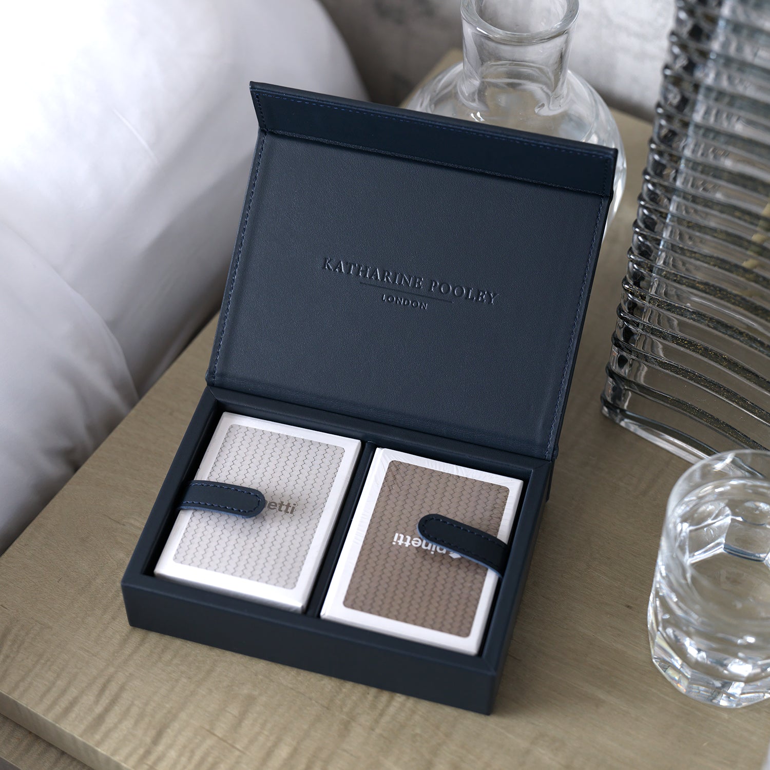 Playing Cards Holder Navy Blue