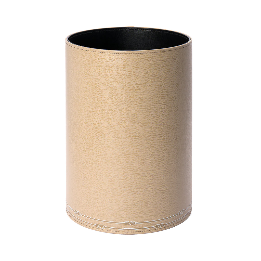 Round Paper Bin Taupe