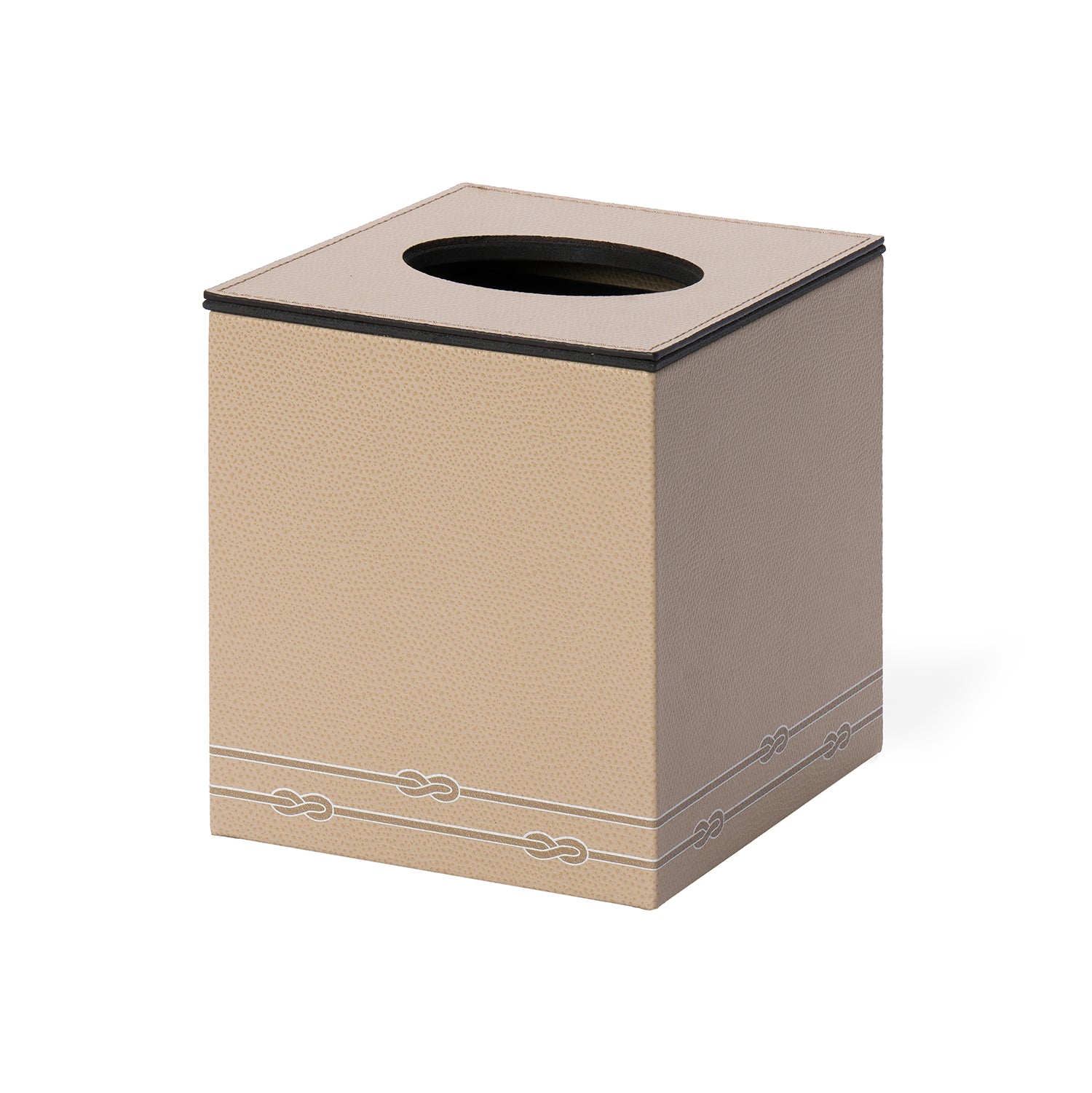 Square Tissue Box with Magnetic Lid Taupe