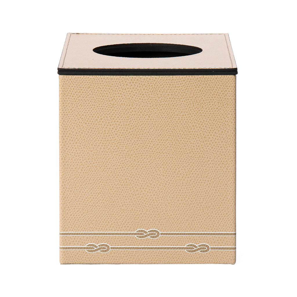 Square Tissue Box with Magnetic Lid Taupe