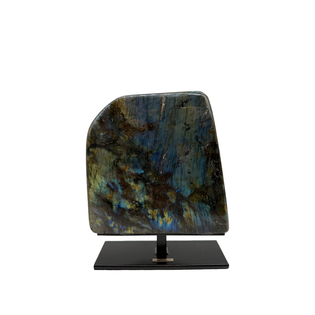 Labradorite Mineral on Stand