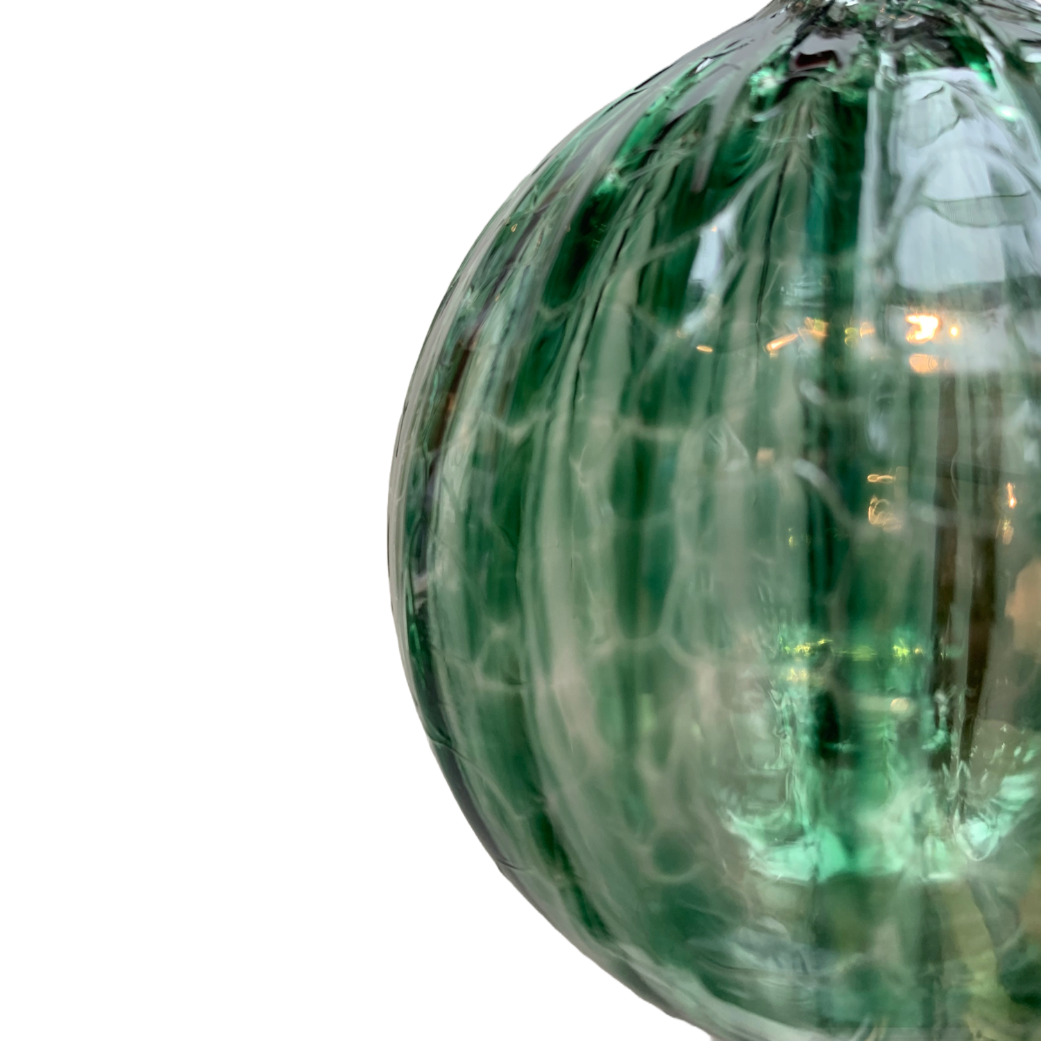 Green Glass Bauble Christmas Decoration
