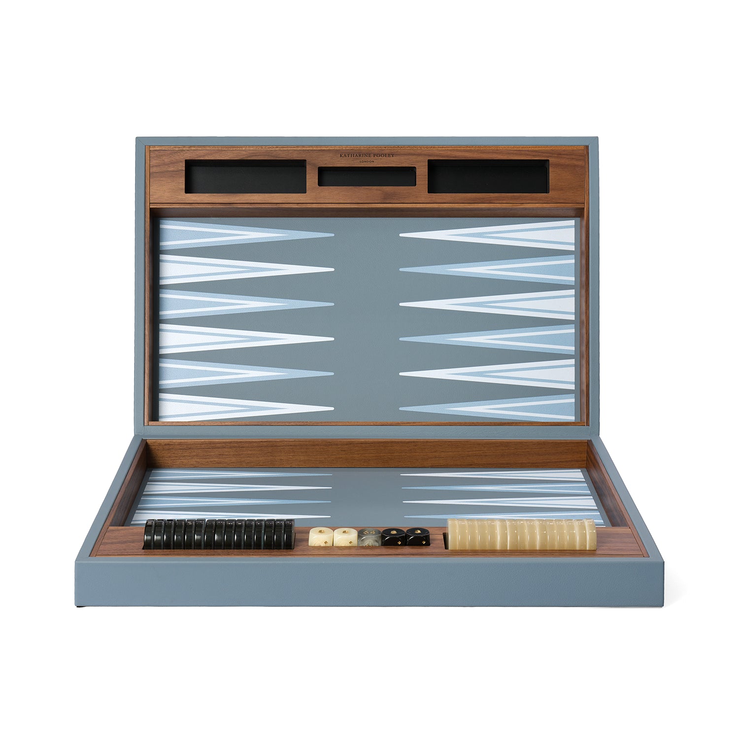 Backgammon Board in Arctic Blue