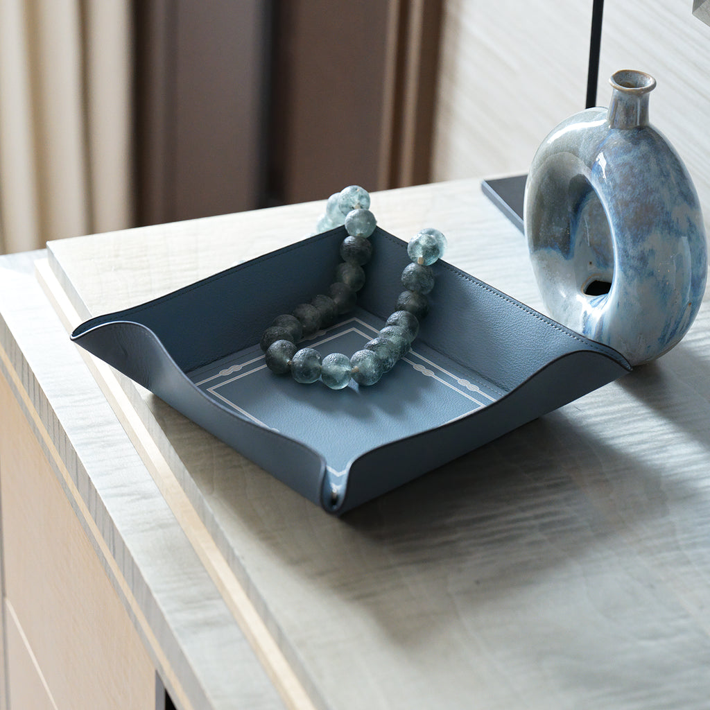 Trinket Tray in Arctic Blue